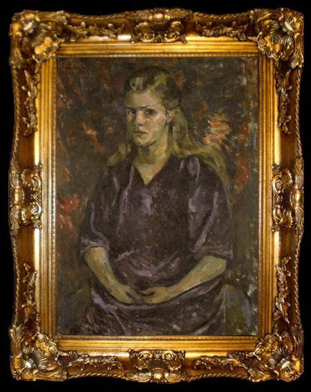 framed  unknow artist Painting of Anna Mahler, ta009-2